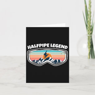 Cartão Halfpipe Snowboard Goggggggggggggg como Halfpipe S