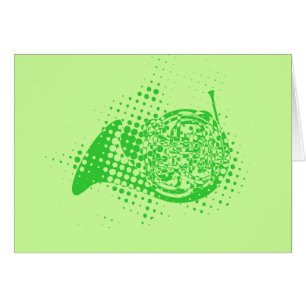 Cartão Halftone Horn