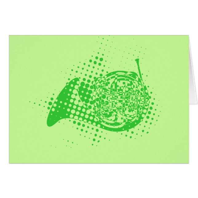 Cartão Halftone Horn (Frente Horizontal)