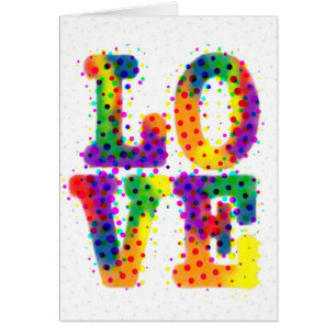 Cartão Halftone Love