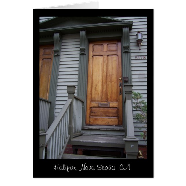 Cartão Halifax, Nova Escócia Canadá (Frente)