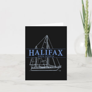 Cartão Halifax Nova Scotia Vintage Design