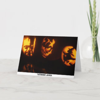 Cartão Halloweed Jackos
