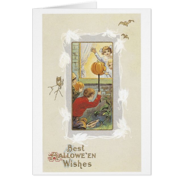 Cartão Halloween antigo (Frente)