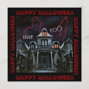 Cartão Halloween Assombrado