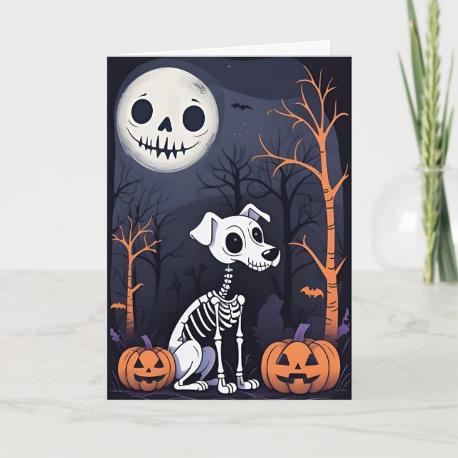 Cartão Halloween Assustador (Frente)