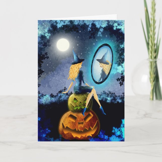Cartão Halloween Assustador (Frente)