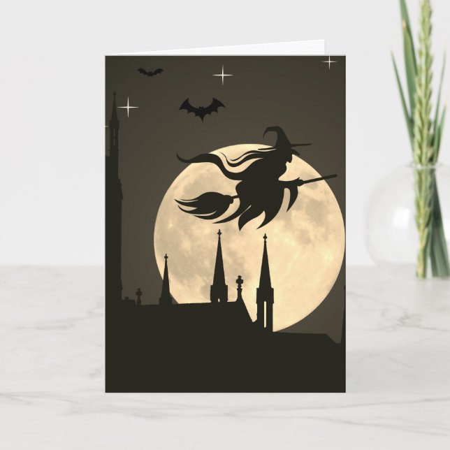 Cartão Halloween Assustador (Frente)