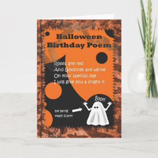 Cartão Halloween Birthday