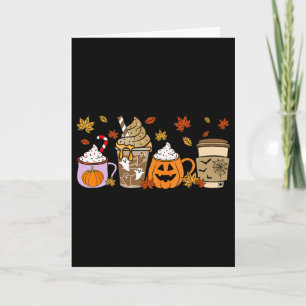 Cartão Halloween Caffee Pumpkin Latte Spice Men W