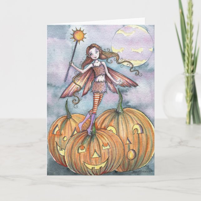Cartão Halloween Card Fairy Art Card by (Frente)