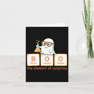 Cartão Halloween Chemistry Boo Element Of Surprise Cu