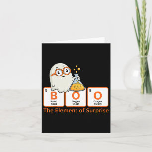 Cartão Halloween Chemistry Boo Element Of Surprise Cu
