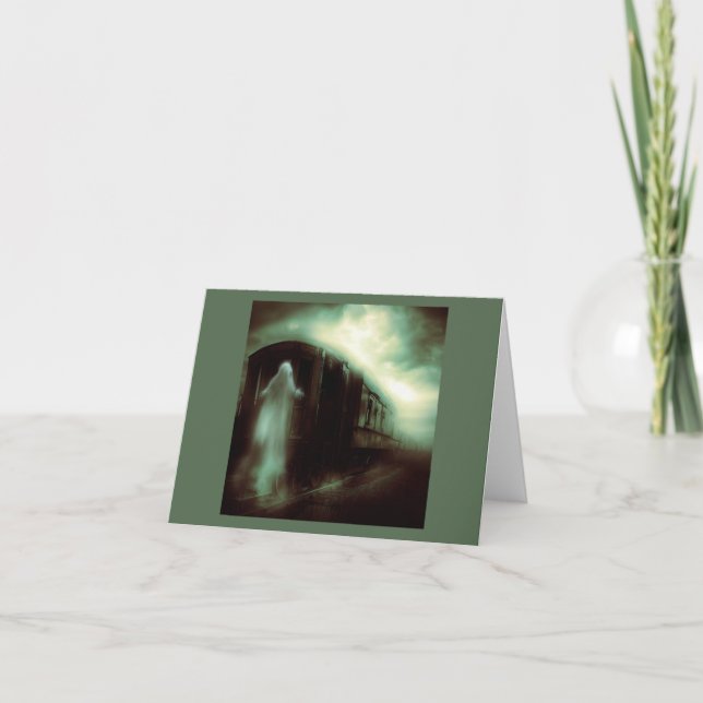 Cartão Halloween - Comboio Assombrado 1 (Frente)