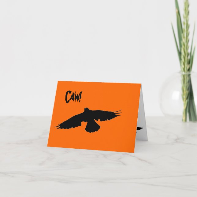 Cartão Halloween Crow Card (Frente)