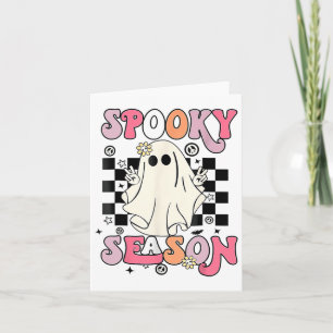 Cartão Halloween Cute Ghost Spooky Season