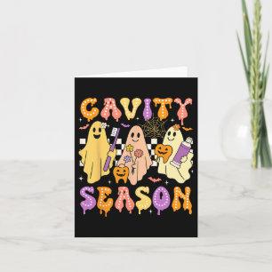 Cartão Halloween Dentist Cavity Season Dental Women Men