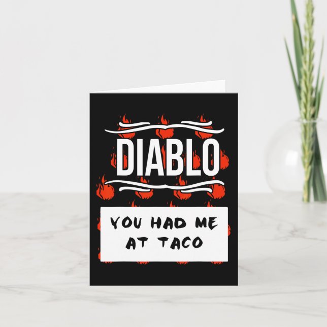 Cartão Halloween DIABLO SAUCE Halloween, SAUCE (Frente)