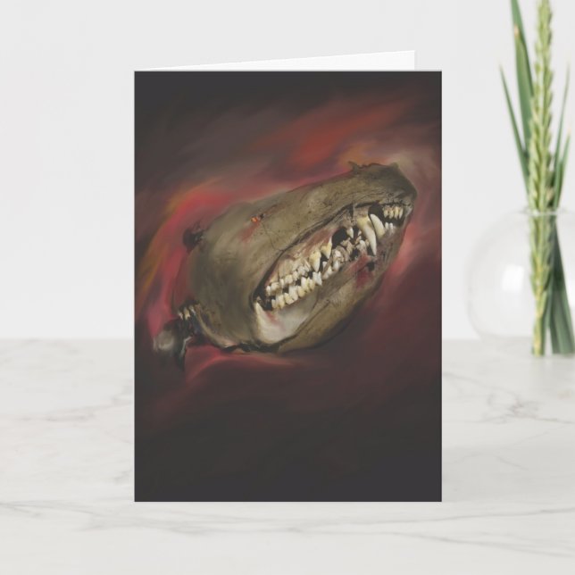 Cartão Halloween do Skull Monster (Frente)