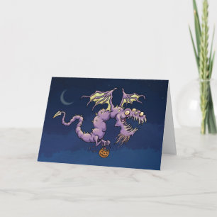Cartão Halloween Dragon Card - Fiendishly good Halloween