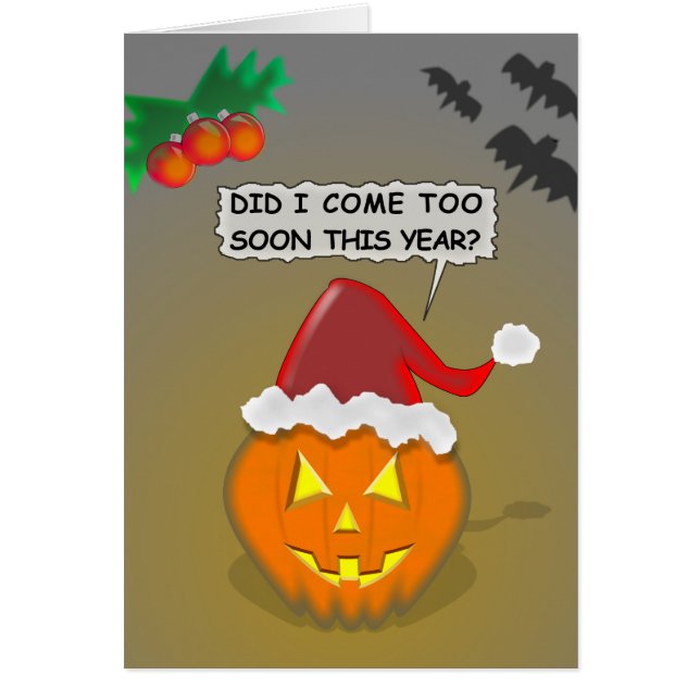 Cartão Halloween E Natal (Frente)