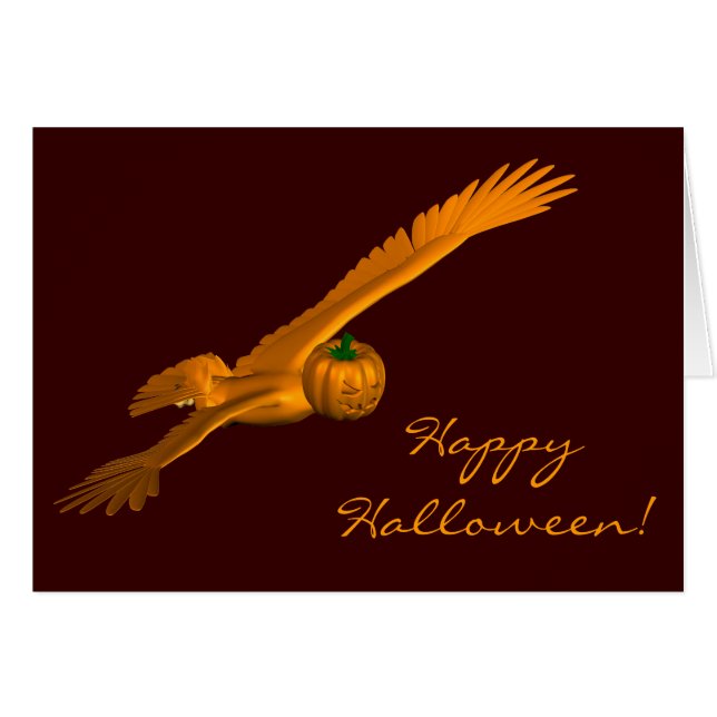 Cartão Halloween Eagle (Frente Horizontal)