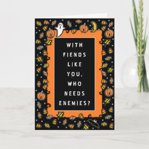 Cartão Halloween engraçado