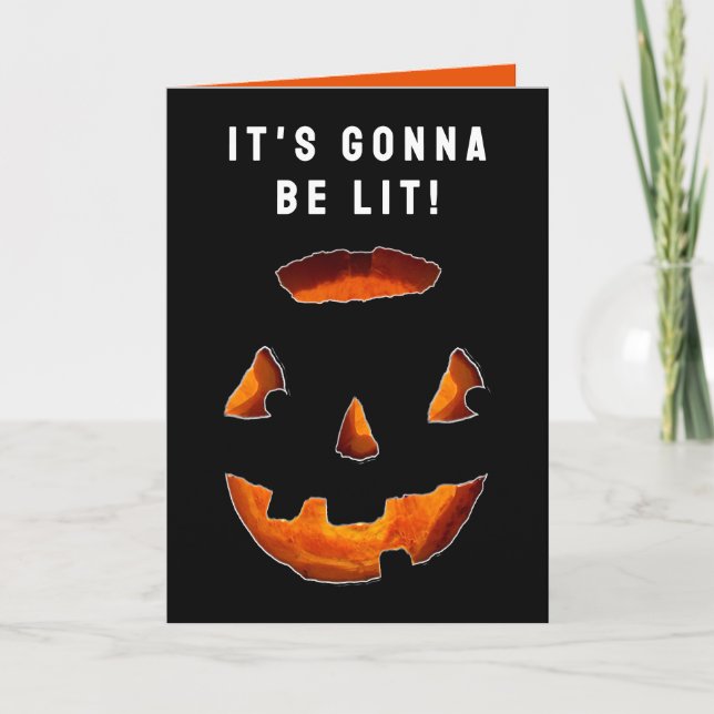 Cartão Halloween engraçado (Frente)