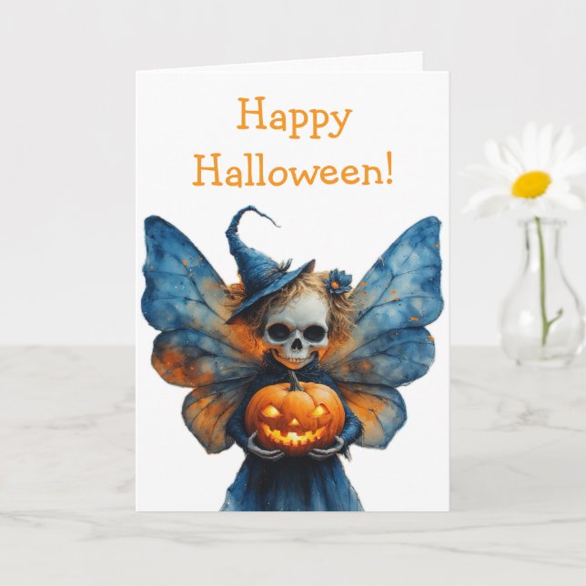 Cartão Halloween Fairy (Planta pequena)