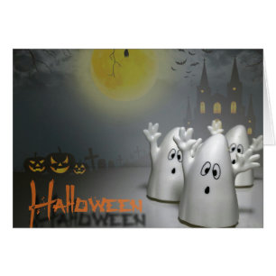 Cartão Halloween Fantasma