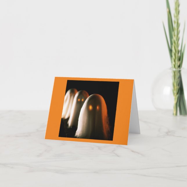 Cartão Halloween - Fantasmas 3 (Frente)