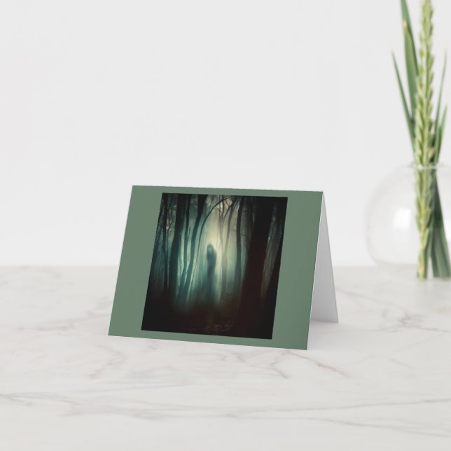 Cartão Halloween - Floresta Assombrada 4 (Frente)