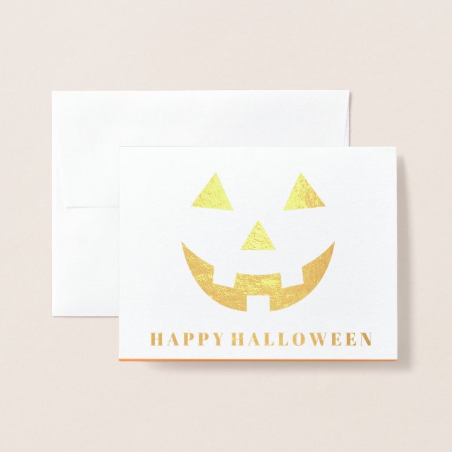 Cartão Halloween Foil (Frente com envelope)