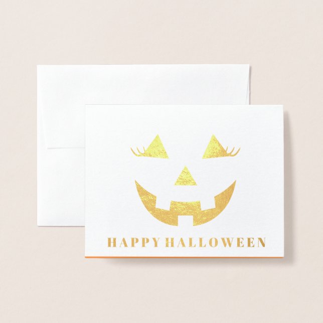 Cartão Halloween Foil (Frente com envelope)