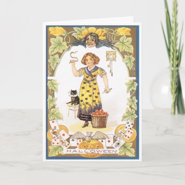 Cartão Halloween Fun Vintage Card (Frente)