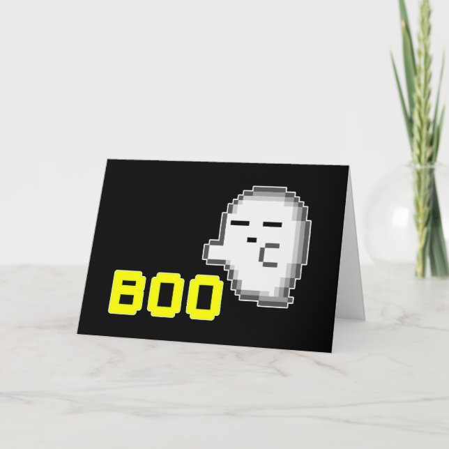 CARTÃO HALLOWEEN GHOST - BOO (Frente)