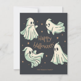 Cartão Halloween Ghost Happy Halloween