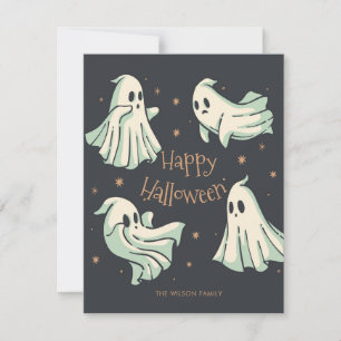 Cartão Halloween Ghost Happy Halloween