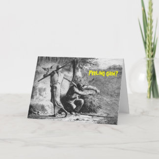 Cartão Halloween Greeting Card - Grim Reaper Engraving