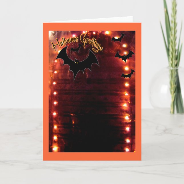 Cartão Halloween Greetings (Frente)