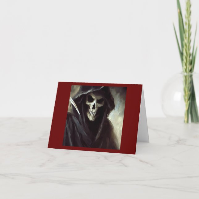 Cartão Halloween - Grim Reaper 4 (Frente)