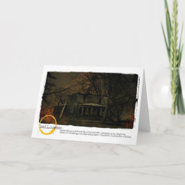 Cartão Halloween Haunted House photograph