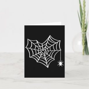 Cartão Halloween Heart Spider Web Spookume
