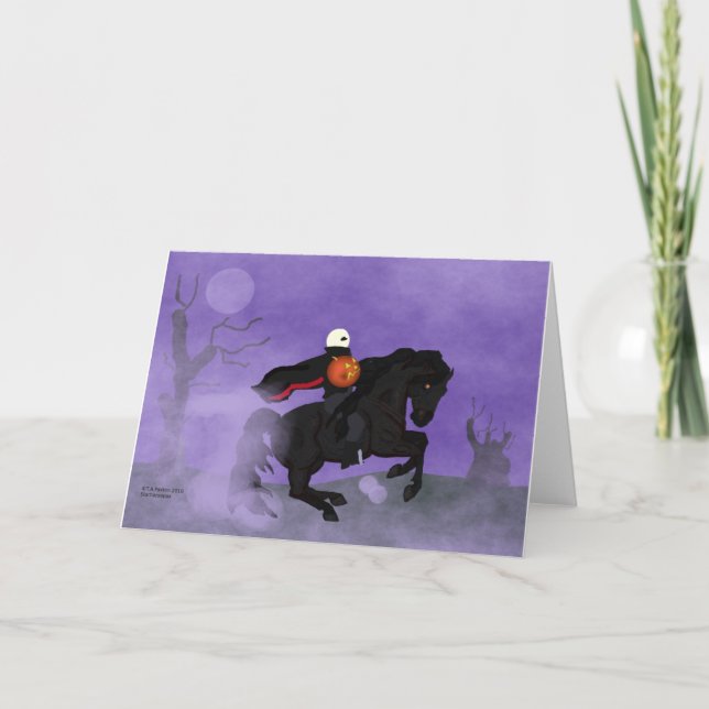 Cartão Halloween Horseman Card (Frente)