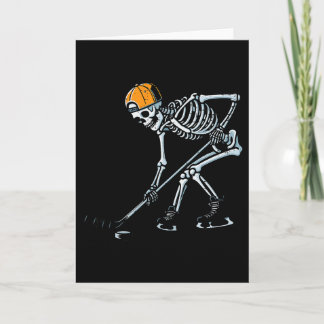 Cartão Halloween Ice Hockey Skeleton Costume Boys Kids Yo