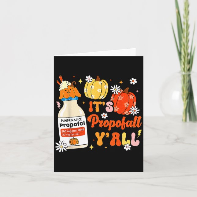 Cartão Halloween Icu Nurse Its Profall Y'all Crna Icu Fal (Frente)