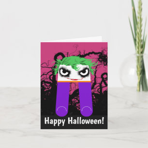 Cartão Halloween Joker Greeting