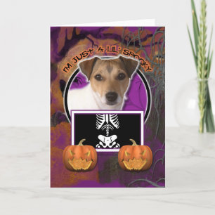 Cartão Halloween - Just a Lil Spooky - Jack Russell