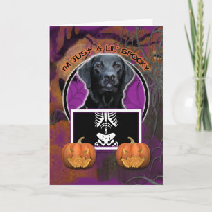 Cartão Halloween - Just a Lil Spooky - Labrador - Black