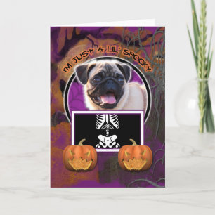 Cartão Halloween - Just a Lil Spooky - Pug